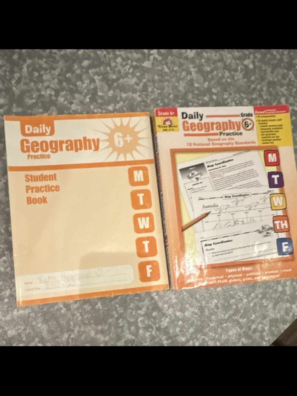 Daily Geography Practice Student Book set - Orange & Cream